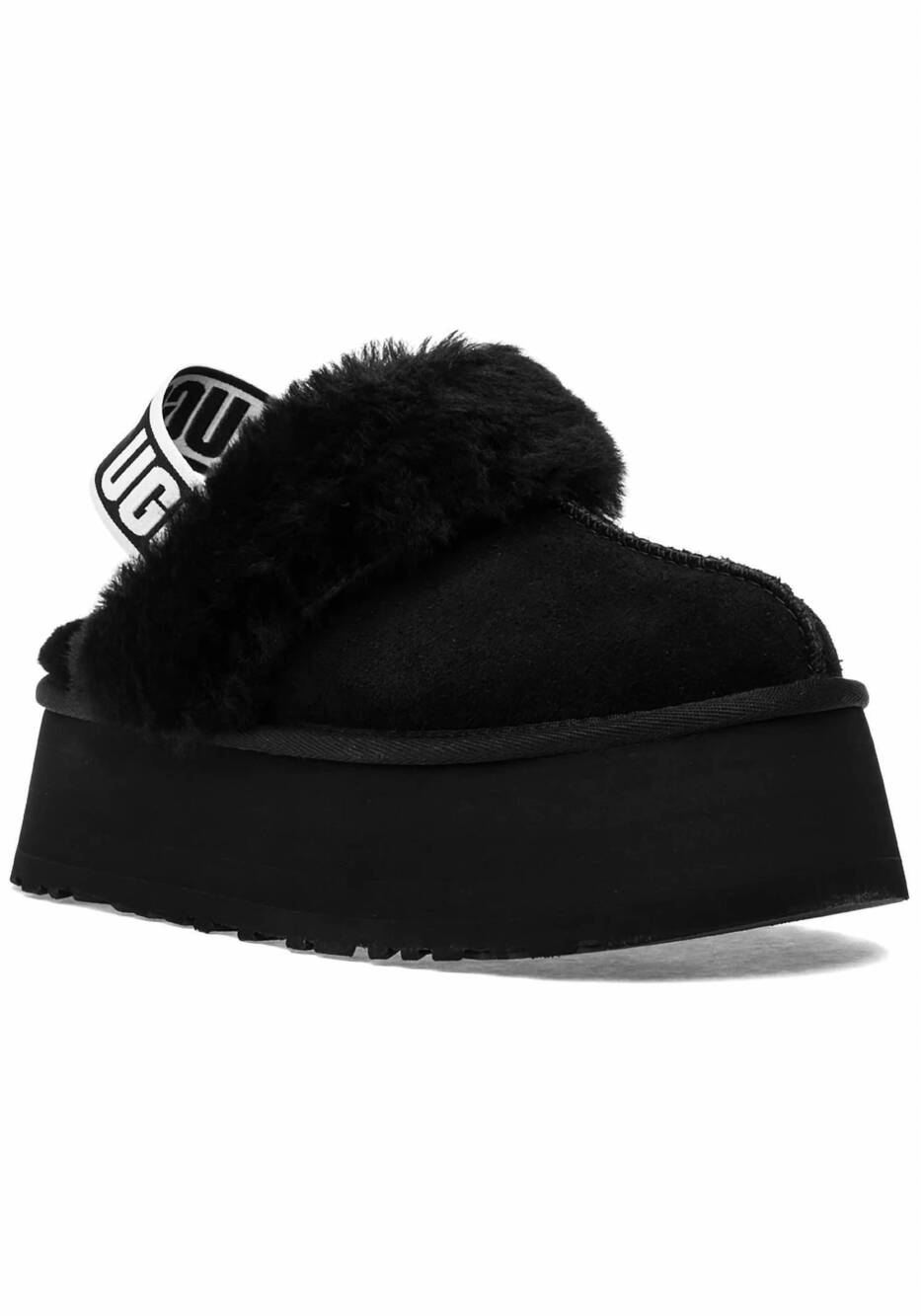 NEW UGG kid's funkette slippers in black